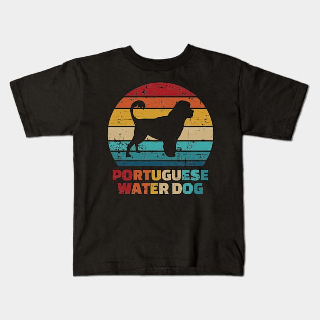 Portuguese Water Dog vintage Kids T-Shirt by Designzz